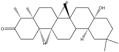 17-Hydroxy-28-nor-D:A-friedooleanan-3-one structure