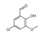 5-Chloro-2-hydroxy-3-methoxybenzaldehyde Structure