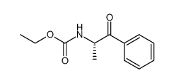 (S)-2-[(ethoxycarbonyl)amino]-1-phenyl-1-propanone结构式