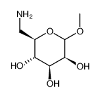 6-氨基-6-脱氧-d-甘露糖苷甲酯结构式