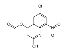(2-acetamido-5-chloro-3-nitrophenyl)methyl acetate Structure