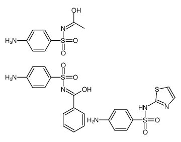 N-(4-aminophenyl)sulfonylacetamide,N-(4-aminophenyl)sulfonylbenzamide,4-amino-N-(1,3-thiazol-2-yl)benzenesulfonamide Structure