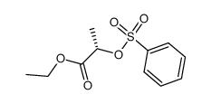 L-2-(Benzolsulfonyloxy)propionsaeure-aethylester结构式