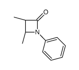 (3S,4R)-3,4-dimethyl-1-phenylazetidin-2-one结构式