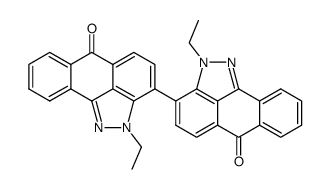 2,2'-diethyl-2H,2'H-[3,3']bi[dibenz[cd,g]indazolyl]-6,6'-dione Structure