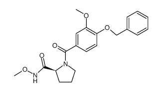 (2S)-N-(4-benzyloxy-3-methoxybenzoyl)-2-(N'-methoxycarbamoyl)pyrrolidine Structure