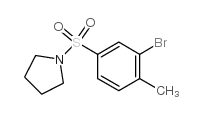 1-(3-溴-4-甲基苯基磺酰)吡咯啉结构式