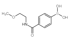 4-(2-甲氧基乙基氨甲酰基)苯硼酸结构式