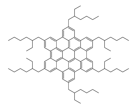 六-(2-乙基己基)-六-peri-六苯并并戊二烯结构式