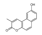 9-hydroxy-2-methyl-benzo[f]chromen-3-one结构式