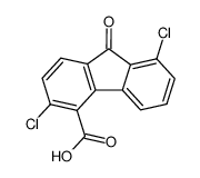 3,8-dichloro-9-oxo-fluorene-4-carboxylic acid Structure