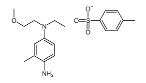 4-N-ethyl-4-N-(2-methoxyethyl)-2-methylbenzene-1,4-diamine,4-methylbenzenesulfonate结构式