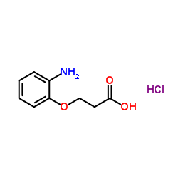 3-(2-Aminophenoxy)propanoic acid hydrochloride structure