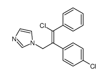 1-[3-chloro-2-(4-chlorophenyl)-3-phenylprop-2-enyl]imidazole Structure