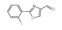2-(2-氟苯基)-噁唑-4-甲醛结构式