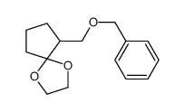 9-(phenylmethoxymethyl)-1,4-dioxaspiro[4.4]nonane结构式