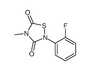 2-(2-fluorophenyl)-4-methyl-1,2,4-thiadiazolidine-3,5-dione结构式
