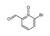 6-Bromo-2-pyridinecarboxaldehyde-1-oxide Structure