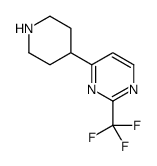 4-piperidin-4-yl-2-(trifluoromethyl)pyrimidine Structure