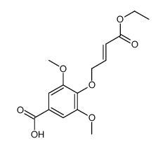 4-(4-ethoxy-4-oxobut-2-enoxy)-3,5-dimethoxybenzoic acid Structure