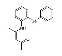 4-(2-phenylselanylanilino)pent-3-en-2-one结构式