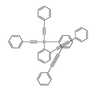 bis(2-phenylethynyl)-bis[2-(2-phenylethynyl)phenyl]silane结构式