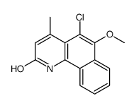 5-chloro-6-methoxy-4-methyl-1H-benzo[h]quinolin-2-one结构式