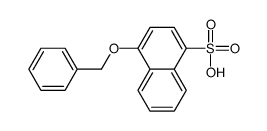 4-(苯基甲氧基)-1-萘磺酸结构式