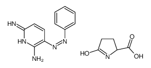 5-oxo-L-proline, compound with 3-(phenylazo)pyridine-2,6-diamine (1:1) structure