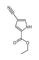 4-氰基-1H-吡咯-2-羧酸乙酯结构式