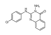 3-amino-2-(4-chloroanilino)quinazolin-4-one结构式