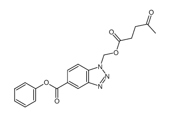 phenyl 1-(((4-oxopentanoyl)oxy)methyl)-1H-benzo[d][1,2,3]triazole-5-carboxylate Structure