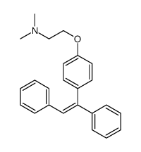 2-[4-[(Z)-1,2-diphenylethenyl]phenoxy]-N,N-dimethylethanamine结构式