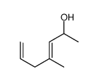 4-methylhepta-3,6-dien-2-ol结构式