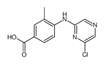 4-[(6-chloropyrazin-2-yl)amino]-3-methylbenzoic acid Structure