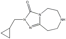 2-(Cyclopropylmethyl)-2,5,6,7,8,9-hexahydro-3H-[1,2,4]triazolo[4,3-d][1,4]diazepin-3-one Structure