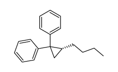 (R)-(-)-1-n-butyl-2,2-diphenylcyclopropane结构式