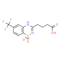 6-(Trifluoromethyl)-2H-1,2,4-benzothiadiazine-3-butanoic acid 1,1-dioxide Structure
