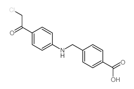 Benzoic acid,4-[[[4-(2-chloroacetyl)phenyl]amino]methyl]- Structure