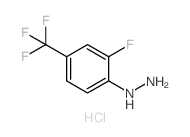 2-FLUORO-4-(TRIFLUOROMETHYL)PHENYLHYDRAZINE HYDROCHLORIDE Structure