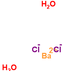barium chloride dihydrate Structure
