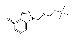 4-hydroxy-1-[[2-(trimethylsilyl)ethoxy]methyl]-1H-pyrazolo[4,3-b]pyridinium结构式