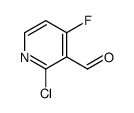 2-chloro-4-fluoropyridine-3-carbaldehyde Structure