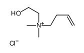 but-3-enyl-(2-hydroxyethyl)-dimethylazanium,chloride结构式