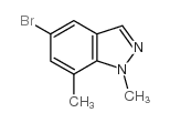 5-溴-1,7-二甲基-1H-吲唑结构式