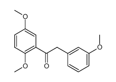 1-(2,5-dimethoxyphenyl)-2-(3-methoxyphenyl)ethanone结构式