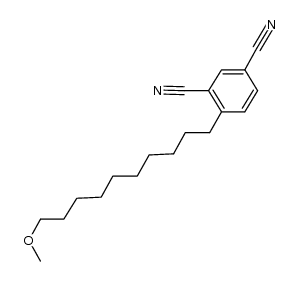 4-(10-methoxydecyl)-1,3-dicyanobenzene Structure