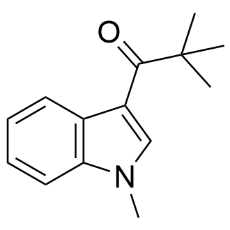 2,2-Dimethyl-1-(1-methyl-1H-indol-3-yl) propan-1-one Structure