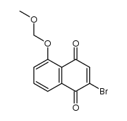 2-bromo-5-(methoxymethoxy)-1,4-naphthoquinone Structure