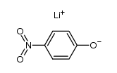 lithium 4-nitrophenolate Structure